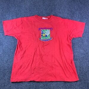 Vintage Princess Cruises T Shirt Men XL Red Cotton Graphic Australia New Zealand